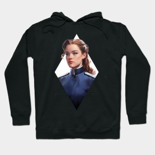 Stellar Officer's Gaze - Sci-Fi Hoodie